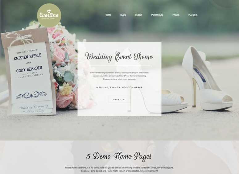 Wedding Event - WordPress Themes for Weddings