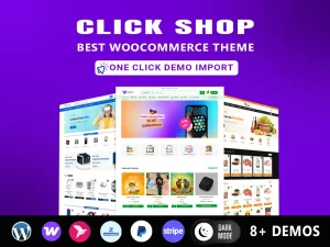 Click Shop - Ecommerce WordPress Theme & Product Type Landing Page