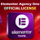 Elementor Agency One (Yearly) - Elevate your web design projects to new heights with Elementor Pro, the ultimate WordPress page builder.