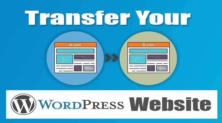 how to transfer a wordpress site to another host