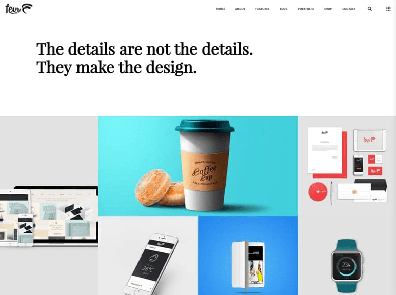 Fevr is the best wordpress theme for portfolio or Artists