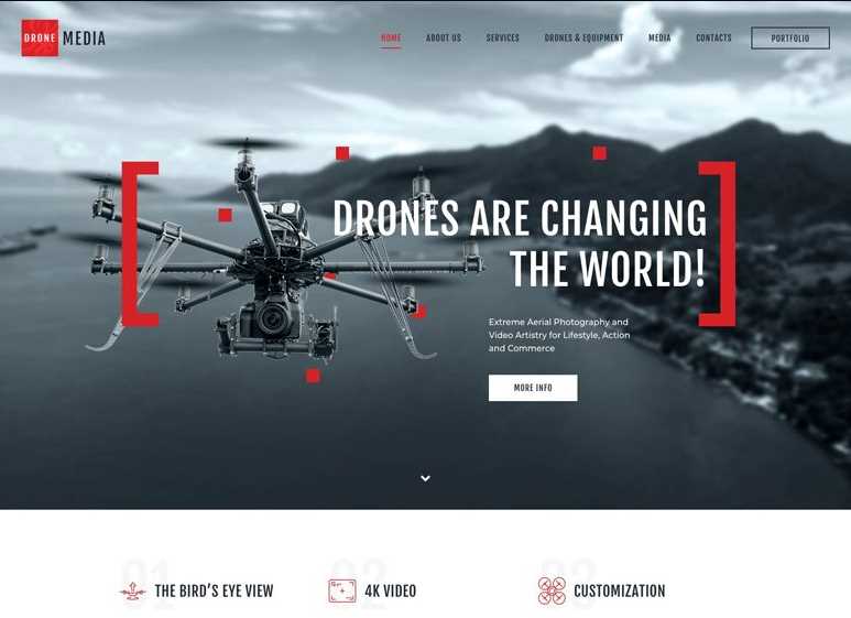 Drone Media WordPress Theme
